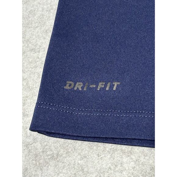 Nike Golf Polo Shirt Mens Xl Navy Blue Stretch Breathable Short Sleeve - Picture 6 of 8